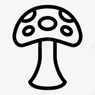 蘑菇食物菌类图标