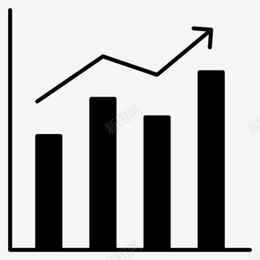 分析图箭头增长图标