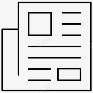 卖报纸新闻商业数字图标