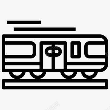 公交地铁标识火车公共铁路图标