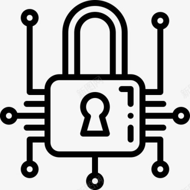 安全锁孔锁锁孔隐私图标