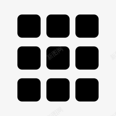 圆形红色圆形菜单汉堡菜单圆形图标