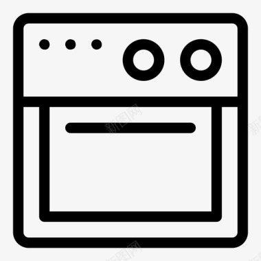 党徽标志素材烤箱烹饪厨房图标