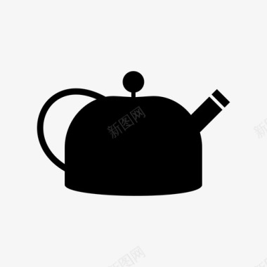 器皿水壶热茶器皿图标