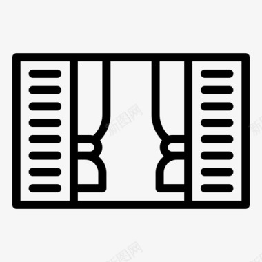 窗户室内图窗户建筑房子图标