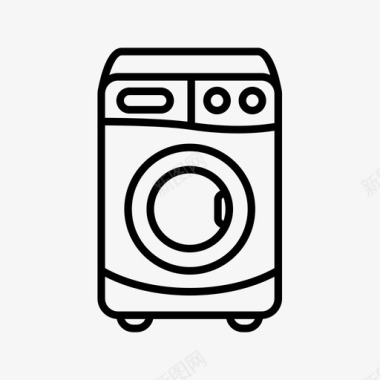 洗衣机洗衣机家电服装图标