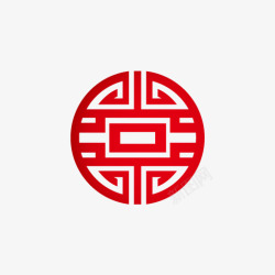 红色的剪纸图标 icon com新年年货节新春元素元宵节中秋端午素材