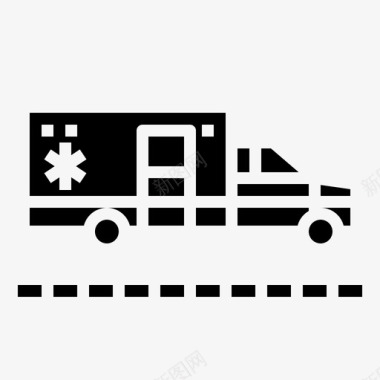 救护车救护车汽车交通工具图标