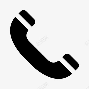 公共标识红电话通讯联系人图标