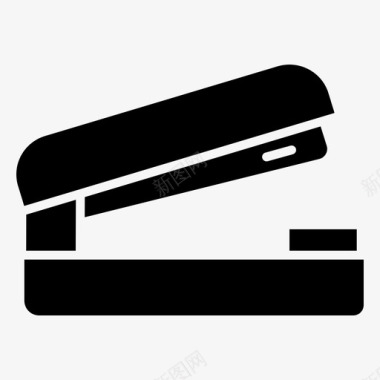 学校用品订书机教育办公用品图标