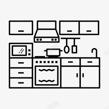 厨房电器厨具图标