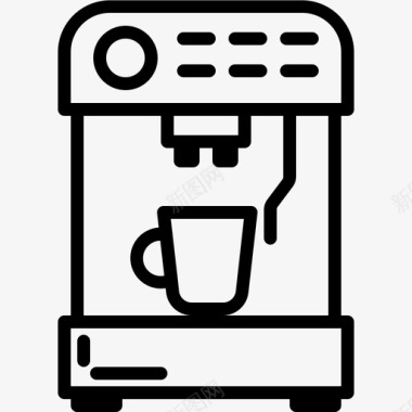 咖啡机免抠图片咖啡机厨房系统图标