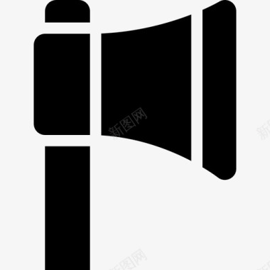 樵夫斧头伐木工人工具图标