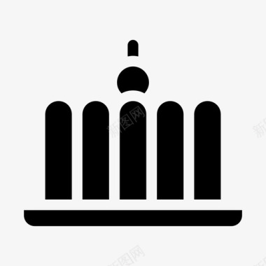 布丁甜点布丁素食主义者图标