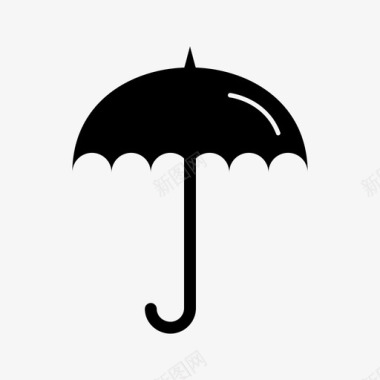 雨伞太阳伞33件家居用品图标