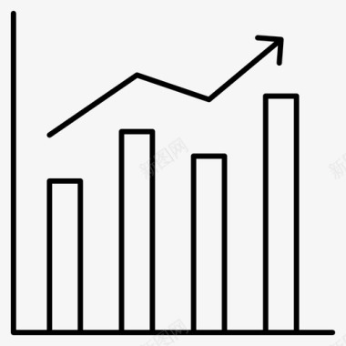分析图箭头条形图图标