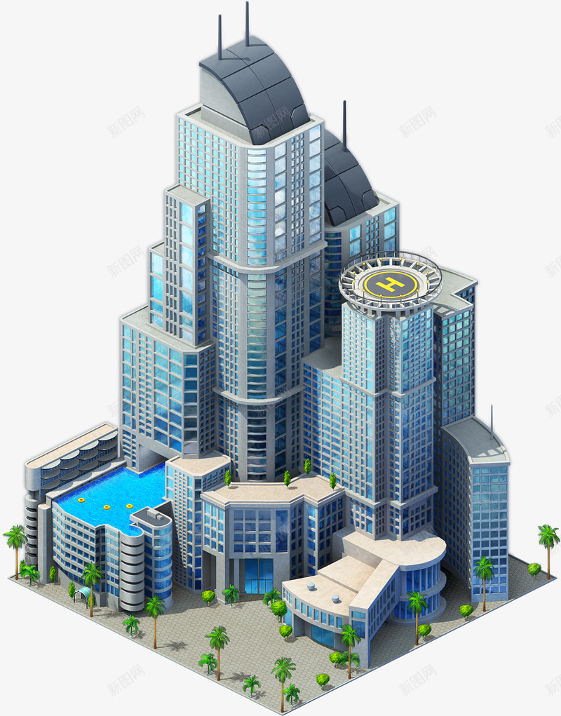 Poker City  Builder   post processing game location   These are buildipng免抠素材_88icon https://88icon.com 