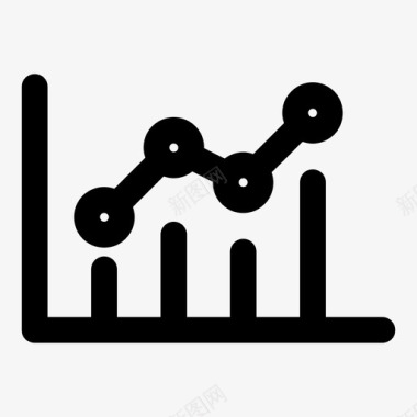 上升矢量图图表收入增加图标