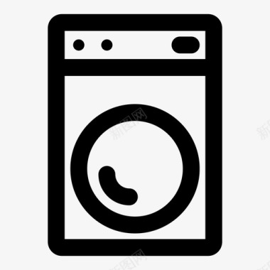 洗衣机洗衣机清洁工洗衣店图标