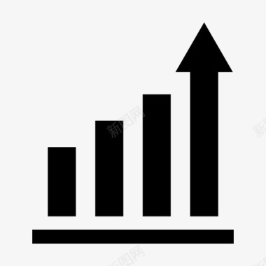 数据分析结构图增长条形图业务销售图标