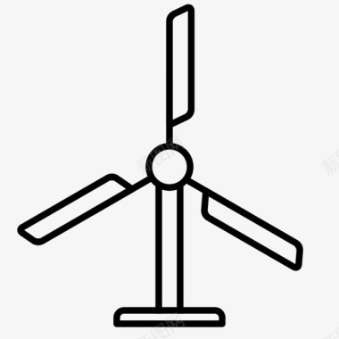 绿色能源png风车清洁能源绿色能源图标