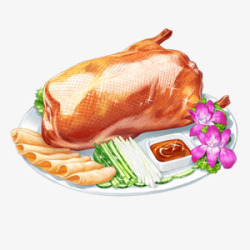 北京烤鸭食物图 图标素材