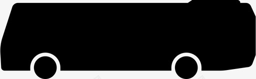 公共标识红公共汽车汽车交通工具图标