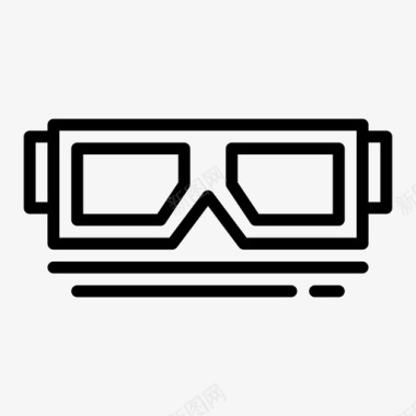3d3d眼镜计算机数码图标