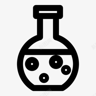 实验室瓶化学实验图标