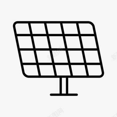 绿色电池太阳能电池板清洁能源绿色能源图标