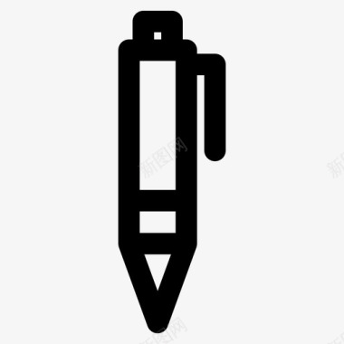 金融图标线性笔图形工具图标