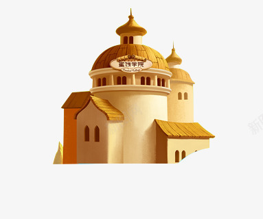 城堡C4Dpng免抠素材_88icon https://88icon.com 城堡