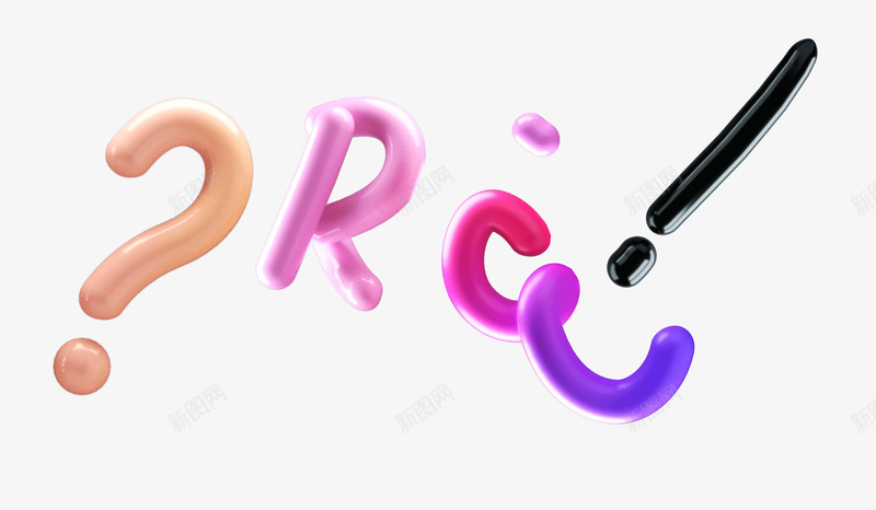 lettering 3d symbols font in 3d创意png免抠素材_88icon https://88icon.com 创意