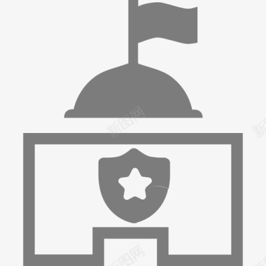 公共标识红公共安全图标