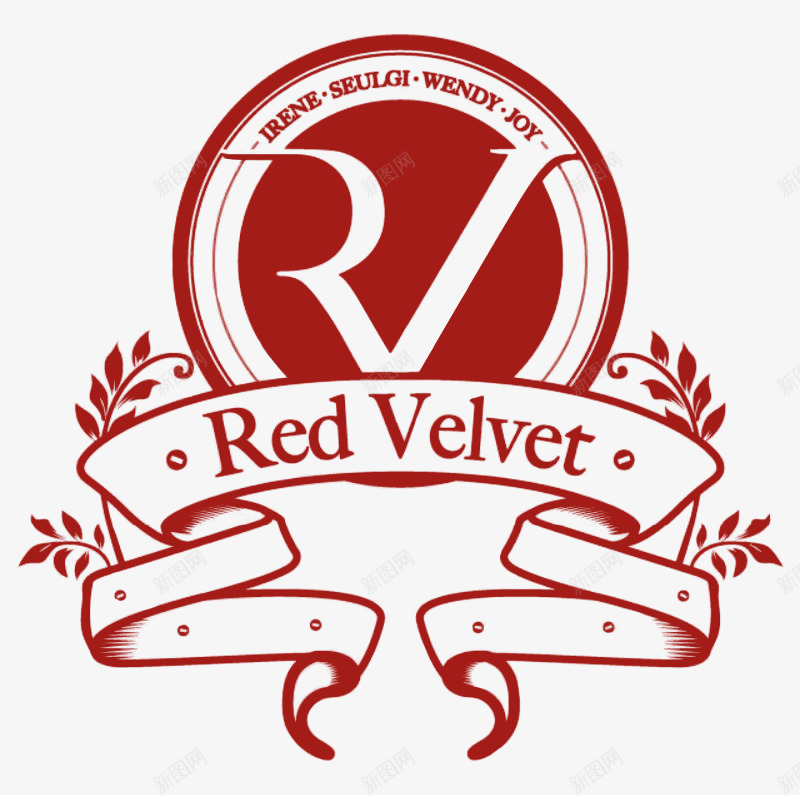 Red Velvet LOGO  Render by classicluv纹样 扁平图标png免抠素材_88icon https://88icon.com 纹样 扁平 图标