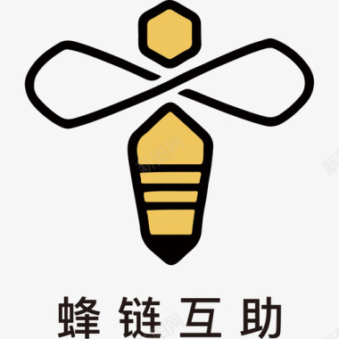 logo蜂链互助LOGO定稿图标
