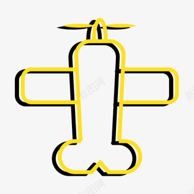 INTEL标志飞机icon07图标