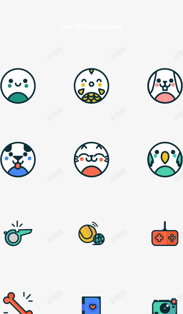 Petpoc   I was asked to design amp  illustrate a new app called Petpoc I designed the branding and fpng免抠素材_88icon https://88icon.com 