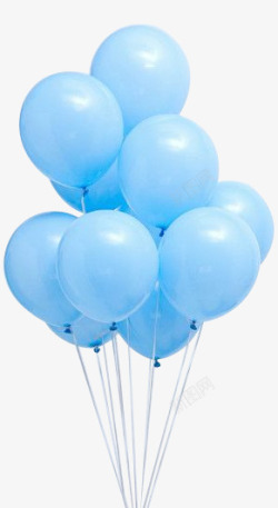 气球蓝色素材素材