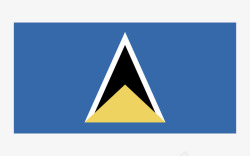 圣卢西亚St Lucia世界各国国旗与地区区旗素材