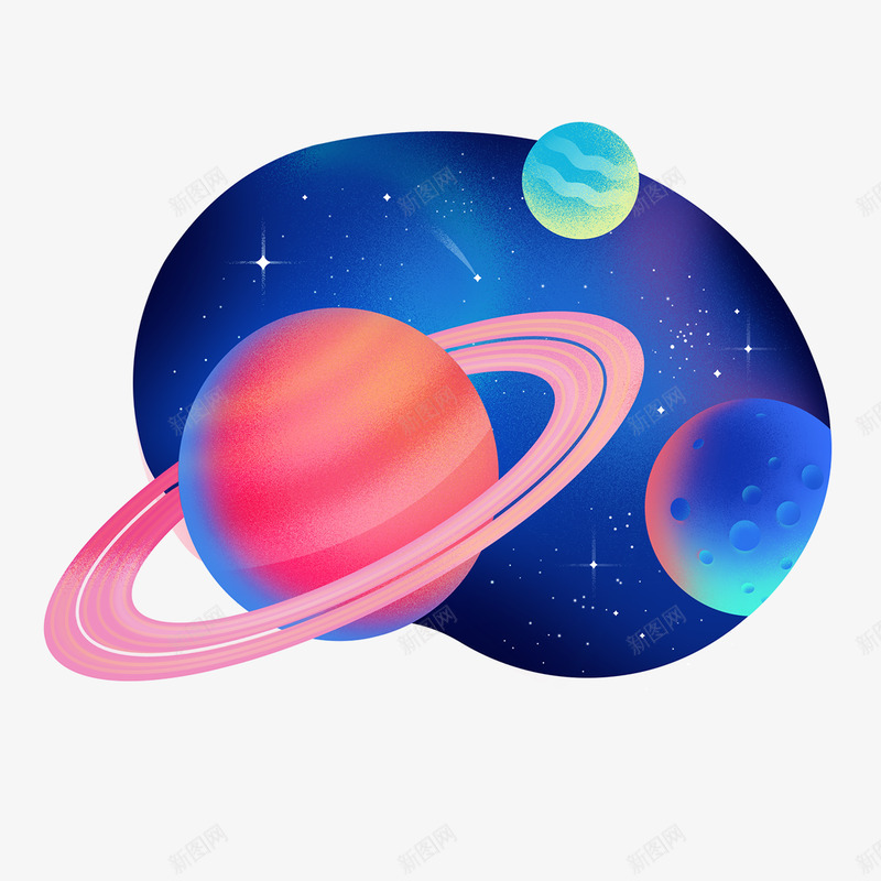 Space Illustrations   In late 2017 I was asked by Cuberto to create a set of space themed illustratipng免抠素材_88icon https://88icon.com 