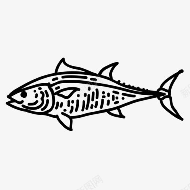 矢量鱼鱼水生动物海洋图标