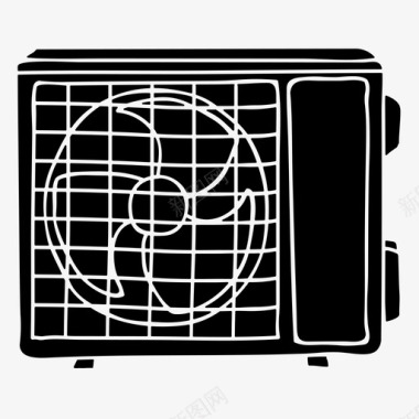 空调除臭剂小型分体空调电机风扇图标