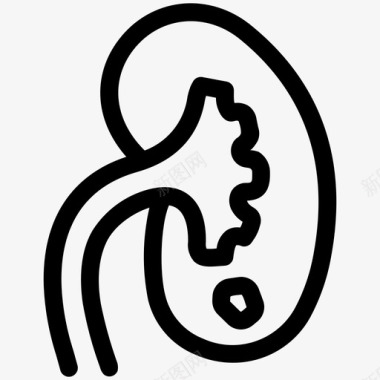 肾结石衰竭疾病图标