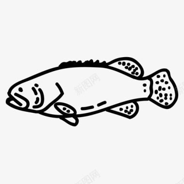 矢量鱼鱼水生动物海洋图标