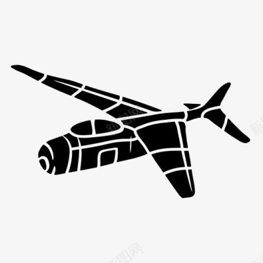 金鹿航空战斗机飞机航空图标