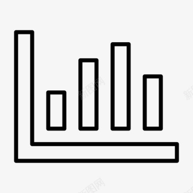 电脑展示图表图表条形图商业图标