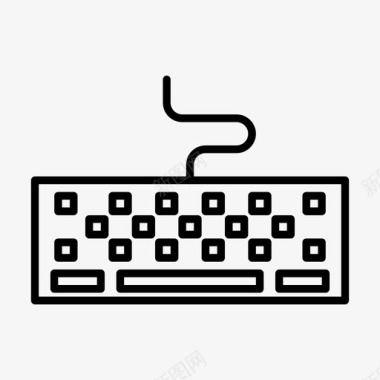 键盘回车键键盘配件电缆图标