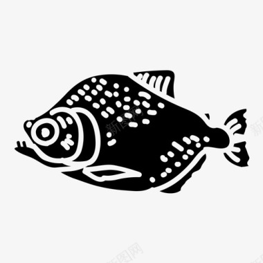 亚马逊食人鱼亚马逊水生动物图标