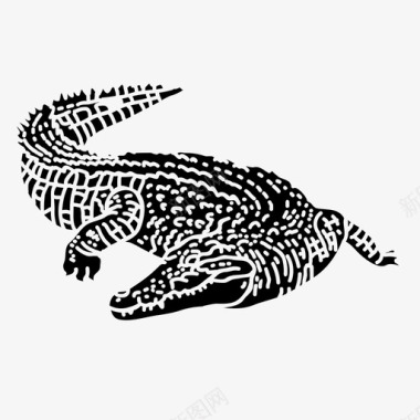 尼罗河鳄动物凯门鳄图标